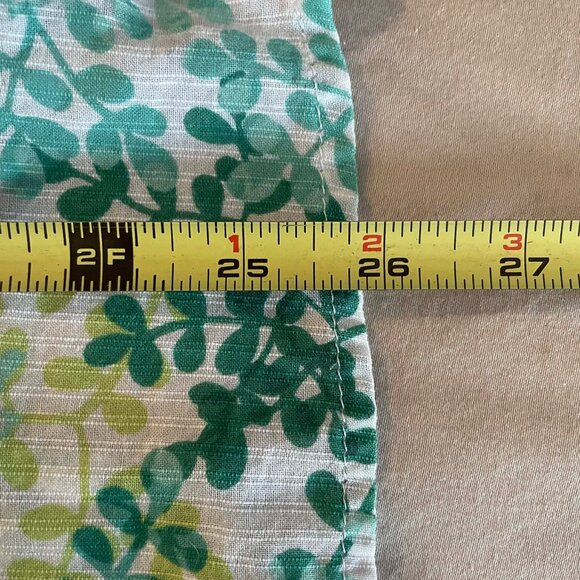 WOOLRICH Vintage blouse floral print in tones of green and white. Women size M. - Picture 3 of 9